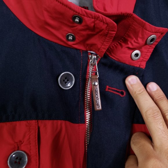 UNTUCKit Men's XL Nylon Zip/Button Windbreaker - Picture 7 of 11